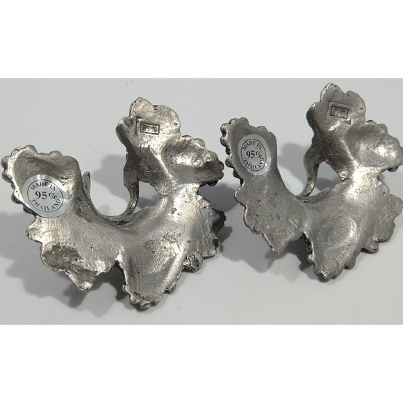 2 GRAPE Vines Wine Glass Stems Stamped Marked 95% THAILAND ROSEMOUNT Barware - Picture 3 of 4